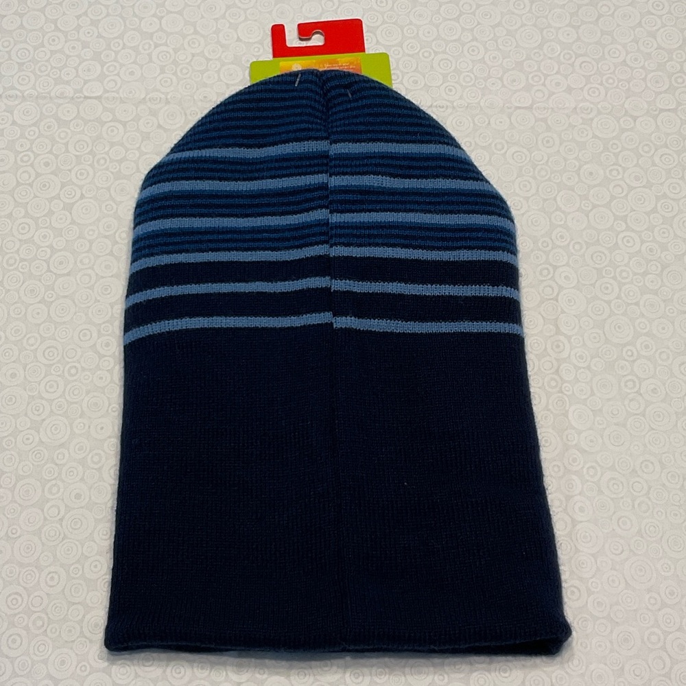 3M Thinsulate Blue Striped Beanie - Picture 4 of 5